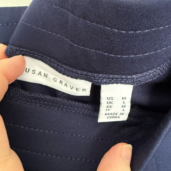 Susan Graver Women’s Medium Blue Pull on Pants - Picture 2 of 5